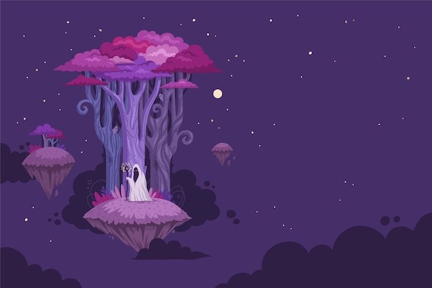 Hand drawn magical dreams background